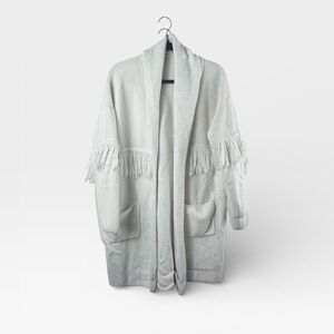 Kate and Sam Fringe Cardigan Cream‎ Size Large (J)